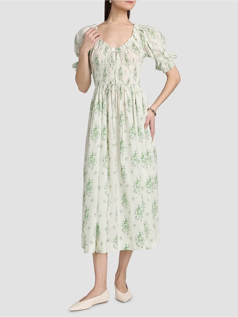 DÔEN - Ischia Botanical Midi-Dress